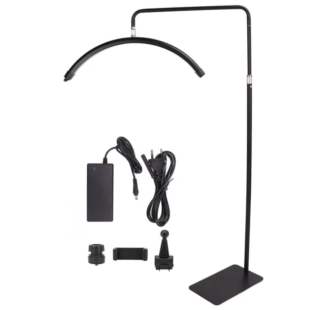 LAMPA KOSMETYCZNA LED 50W DO RZĘS I MAKIJAŻU BEZCIENIOWA 1,8M