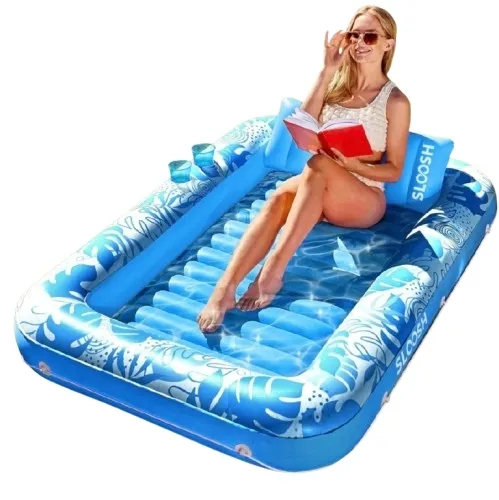 MATERAC PŁYWAKOWY 178X117CM 2 OSOBY Z PODUSZKĄ I CHŁODZENIEM WODĄ