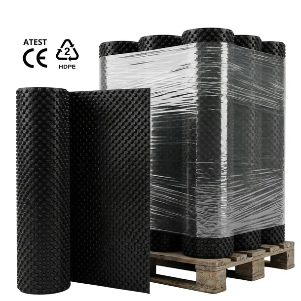 FOLIA KUBEŁKOWA fundamentowa 1m x 20mb 400g/m2 HDPE CE
