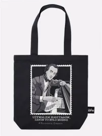 torba-bawelniana-czarna-fryderyk-chopin-nadwyraz-com