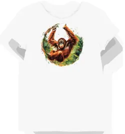 koszulka-damska-biala-z-motywem-rudego-orangutana-w-dzungli-xs
