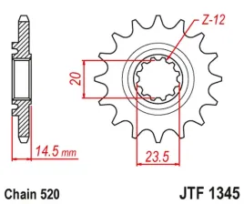 zebatka-przednia-jt-jtf1345-13rb-z-guma-honda-crf-450-l-k-stalowa