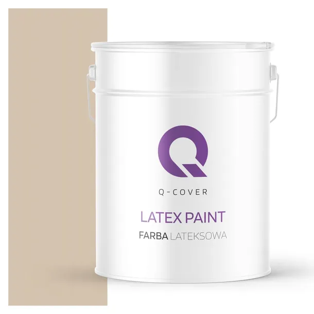 FARBA LATEKSOWA DO WNĘTRZ ŚCIAN SUFITÓW ODPORNA KOLOR BEŻOWY H4155 10L