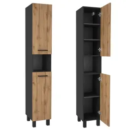 slupek-lazienkowy-szafka-lazienkowa-regal-do-lazienki-dab-wotan-czarny-30cm