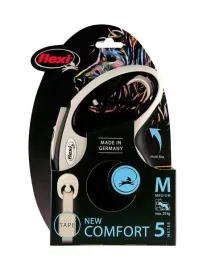 flexi-new-comfort-tasma-m-5m-do-25kg-czarna