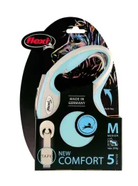 flexi-new-comfort-tasma-m-5m-do-25kg-blekitna