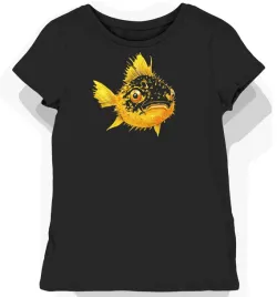 koszulka-damska-czarna-z-motywem-zoltej-rybki-kolczastej-w-sloncu-xxl