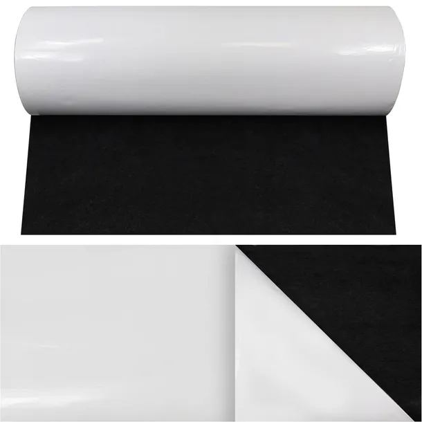 Filc Czarny Samoprzylepny Techniczny 3mm 100x100cm cięty z roli na metry