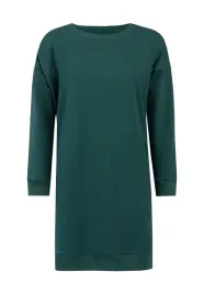 sukienka-bawelniana-z-dlugim-rekawem-paula-butelkowa-zielen