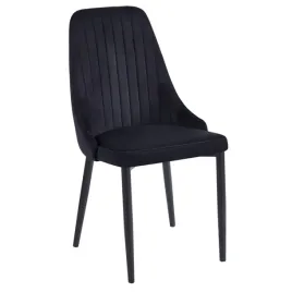 czarne-eleganckie-krzesla-welurowe-do-salonu-tapicerowane-furnitex