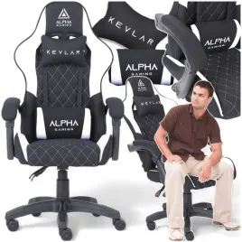 fotel-gamingowy-materialowy-alpha-gaming-kevlar-biurowy-obrotowy-krzeslo