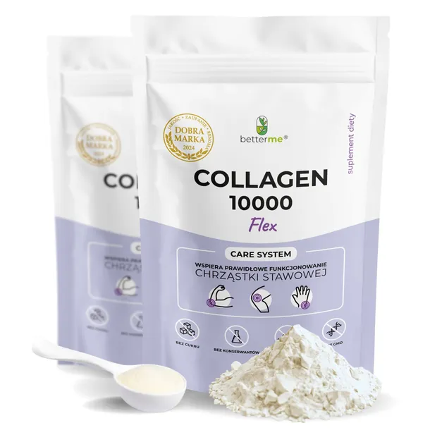 Kolagen Rybi FLEX 500g Doypack Witamina C + Chondroityna + Kwas Hialuronowy