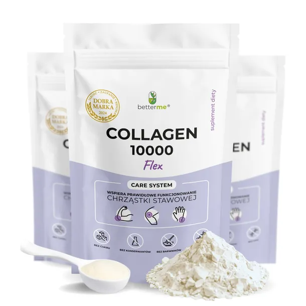 Kolagen Rybi FLEX 500g Doypack Witamina C + Chondroityna + Kwas Hialuronowy