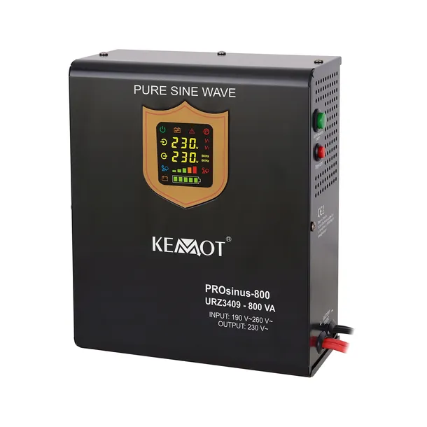 Zasilacz awaryjny naścienny Kemot PROsinus-800W 12V/230V 800VA/500W