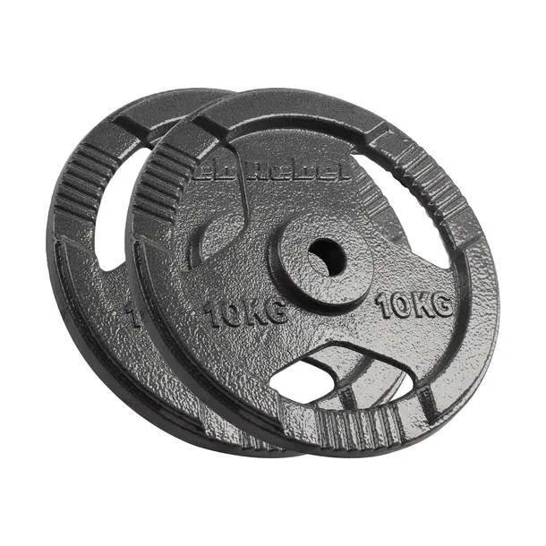 Obciążenie żeliwne zestaw 2x10kg 20kg otwór 31mm talerz z uchwytami Rebel