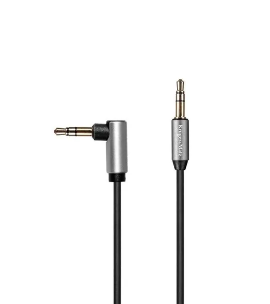 kabel-jack-3-5-katowy-jack-3-5-prosty-sprezynka-krugerandmatz-basic-stan-opakowania-oryginalne