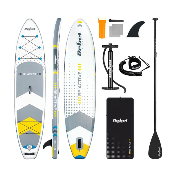 Deska SUP Rebel pompowana do pływania drop-stitch 350 cm wiosło zestaw