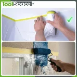 folia-malarska-ochronna-z-tasma-toolspace-110cm-x33m-antychlap-speedy-mask-stan-nowy-liczba-m-w-ofercie-36-3-m