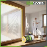 folia-malarska-ochronna-z-tasma-toolspace-110cm-x33m-antychlap-speedy-mask-dlugosc-33-m-stan-nowy