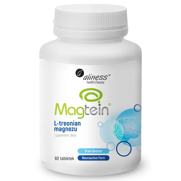 Aliness Magtein L-Treonian Magnezu 60 tab MAGNEZ PAMIĘĆ KONCENTRACJA STRES