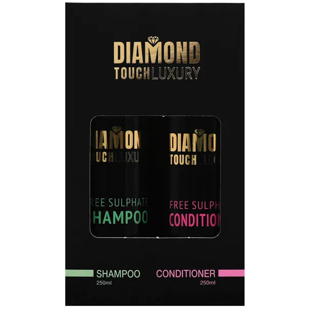 Diamond Touch Luxury Free Sulphate zestaw szampon i odżywka 2×250 ml