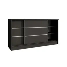 komoda-160-cm-czarna-szafa-mirela-z-drzwiami-przesuwnymi-do-przedpokoju
