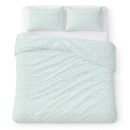 posciel-bawelniana-200x220-biala-w-zielone-kwiaty-klasyczny-cotton-home