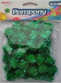 pompony-zielone-metaliczne-20mm-40szt-brewis