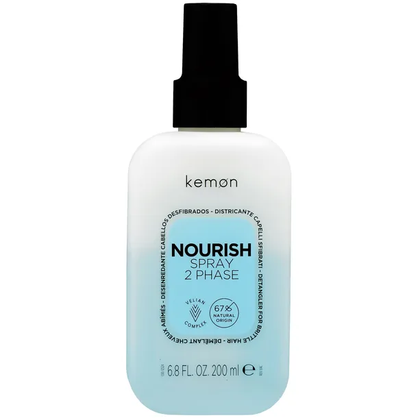 Kemon Nourish 2 Phase - dwufazowy spray do włosów zniszczonych, 200ml
