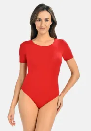 body-damskie-z-okraglym-dekoltem-shirty-czerwone