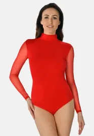 body-z-polgolfem-i-transparentnymi-rekawami-nelly-czerwone