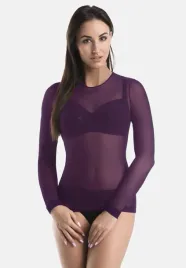 bluzka-damska-top-z-siateczki-glamour-fioletowa
