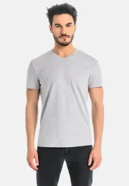 t-shirt-meski-bawelniany-dany-v-szary