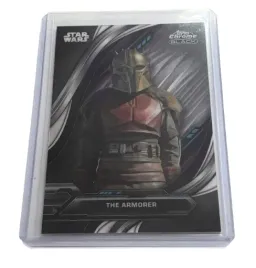 2024-topps-chrome-black-star-wars-the-armorer-23-the-mandalorian
