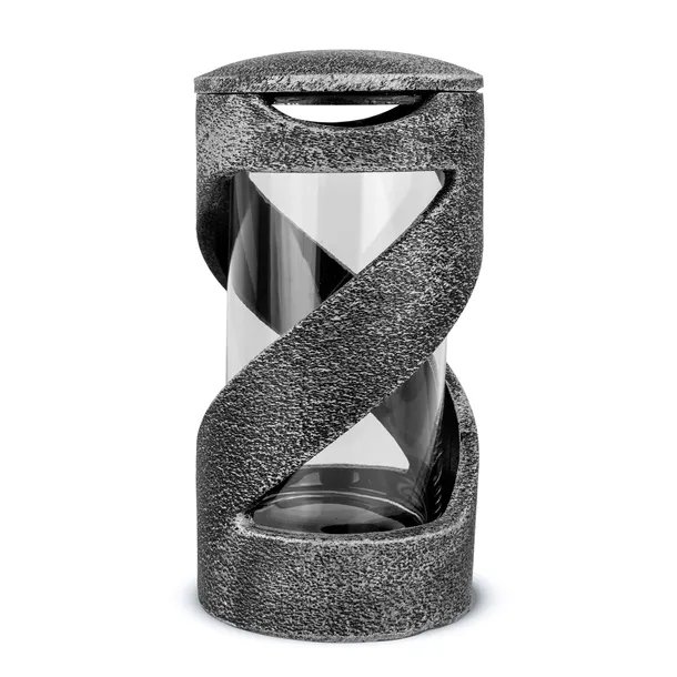 Znicz Elegancki Żywiczny 27 cm Srebrny Znicz na Cmentarz Artystyczny Nastro