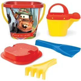 zestaw-do-piasku-dla-dzieci-cars-auta-disney-wader-wiaderko-lopatka-grabki