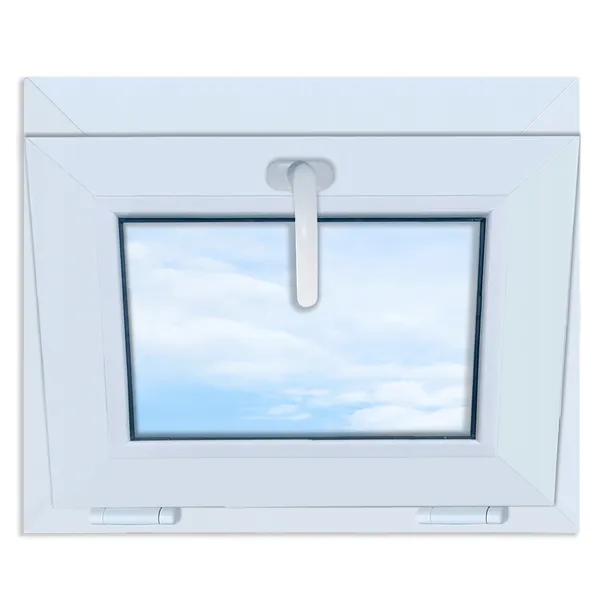 Okno PCV białe 55x45 uchylne 550x450 uchylane górą dwuszybowe nowe