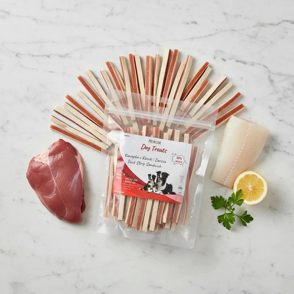 przysmak-dla-psa-90percent-kaczki-i-dorsza-miekkie-paski-sandwich-vetispro-500-g-rodzaj-przysmaki-suszone