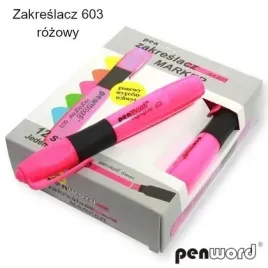 zakreslacz-rozowy-12szt-penword