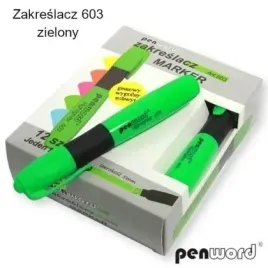 zakreslacz-zielony-12szt-penword