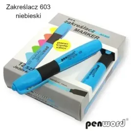 zakreslacz-niebieski-12szt-penword