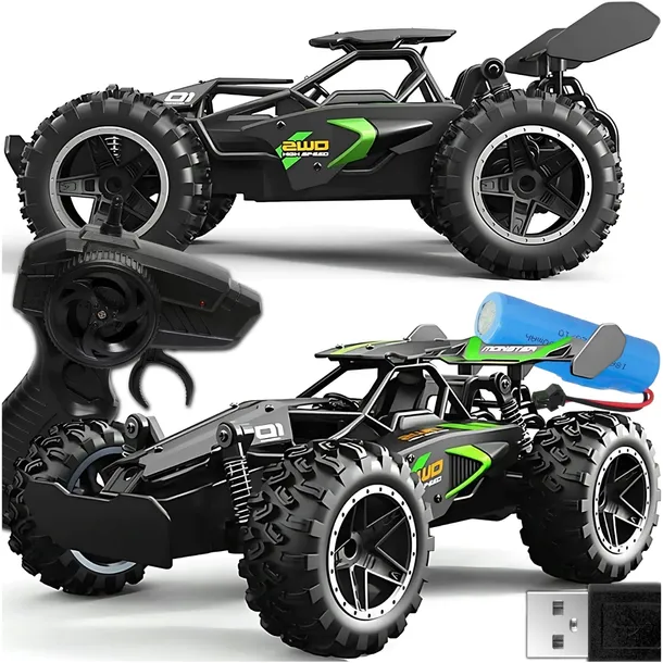 SAMOCHÓD ZDALNIE STEROWANY AUTO NA PILOTA DUŻY RC MONSTER DRIFT WYTRZYMAŁY