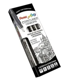 cienkopis-pointliner-5-szt-pentel-pentel