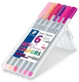 cienkopis-triplus-flamingo-6-kolorow-staedtler-staedtler