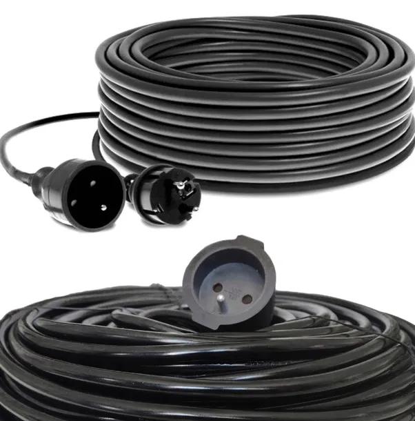 PRZEDŁUŻACZ BUDOWLANY OGRODOWY 3 x 2,5mm 20m GRUBY