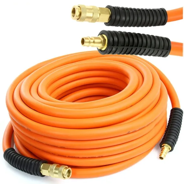 WĄŻ PRZEWÓD PNEUMATYCZNY GUMOWY 20m 10x17 mm ELASTYCZNY DO KOMPRESORA 20BAR