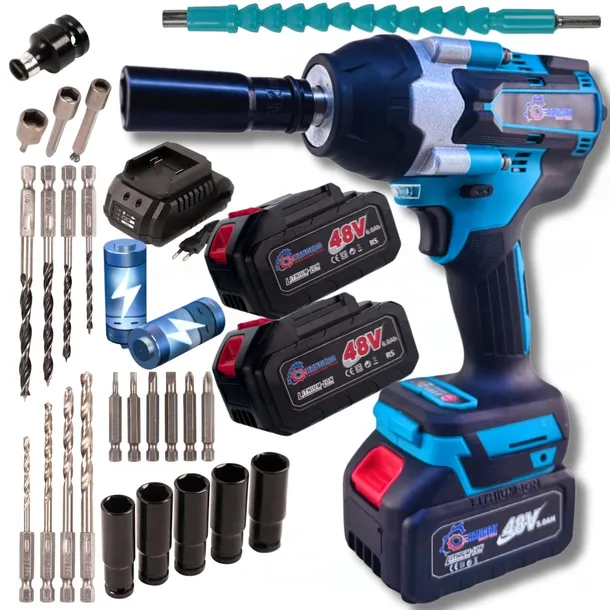 Klucz udarowy RANGERZ akumulatorowy 1/2'' 1100 Nm 21 V 2x 5Ah z walizką