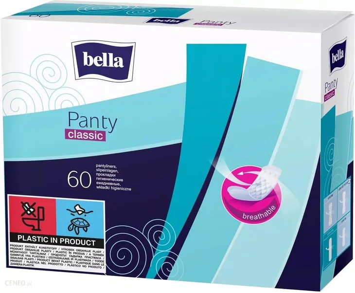 Wkładki higieniczne, Bella Panty Classic, 60 sztuk