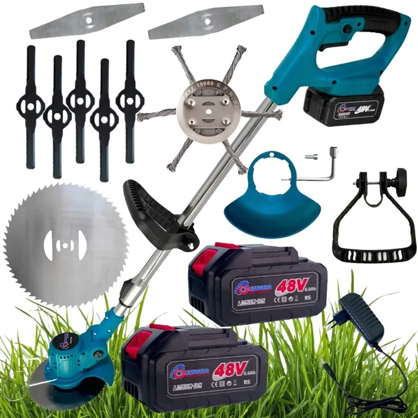 XXL PODKASZARKA KOSA AKUMULATOROWA 3000W + 2 BIG BATTERY 48V 6AH