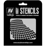 vallejo-st-sf003-stencils-distorted-honeycomb
